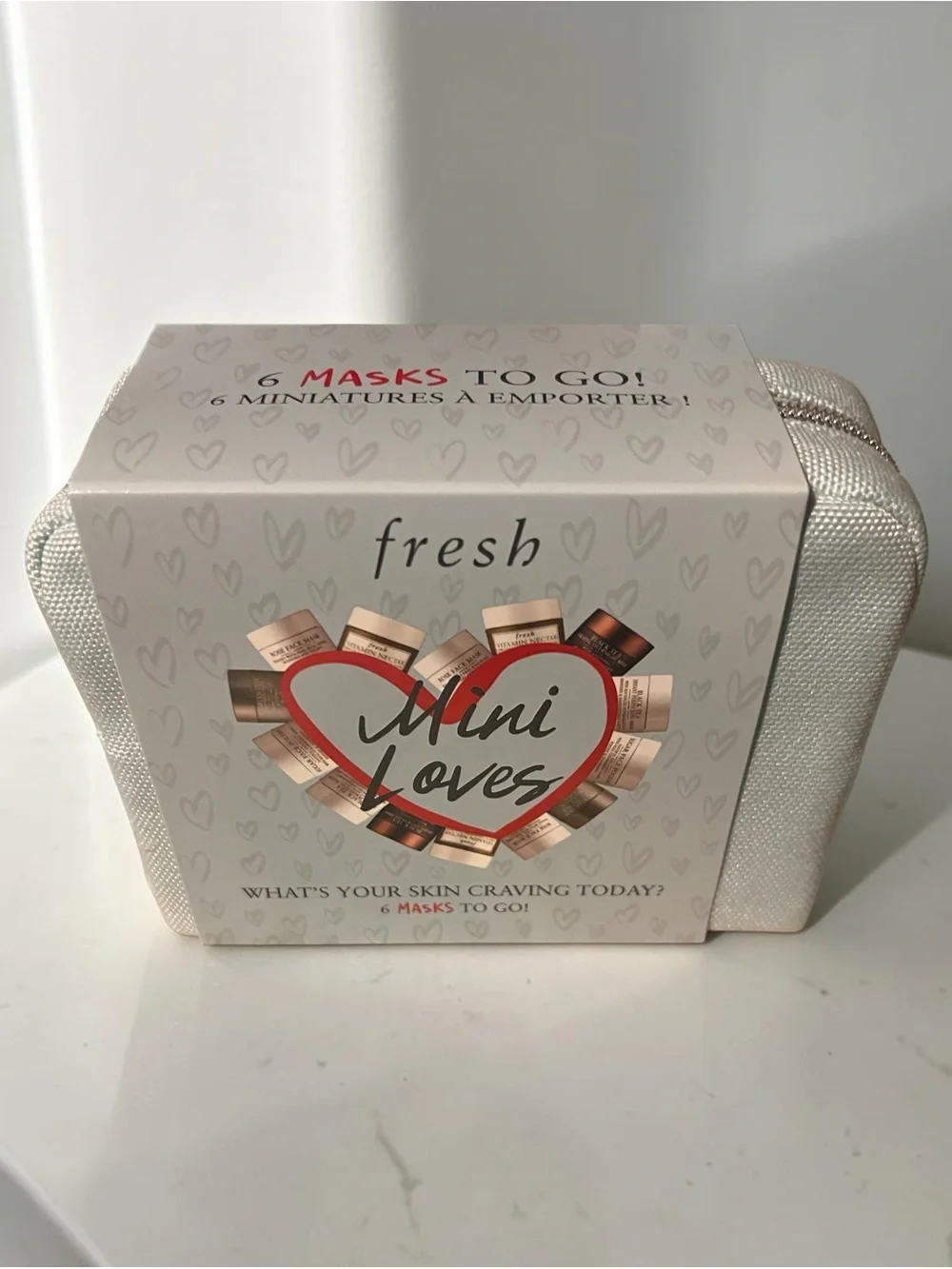 BNIB Fresh Mini Loves – 6 Masks To Go! Skincare Gift Set with Fresh Bag